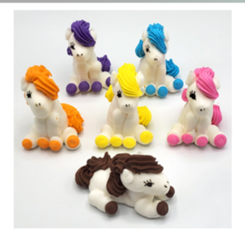 Сахарная фигурка (веселая лошадка в ассортименте) 1шт