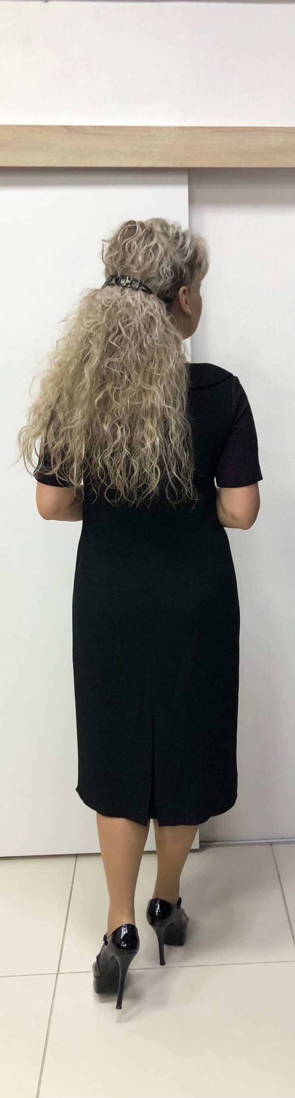 Комбинированное платье с гипюром