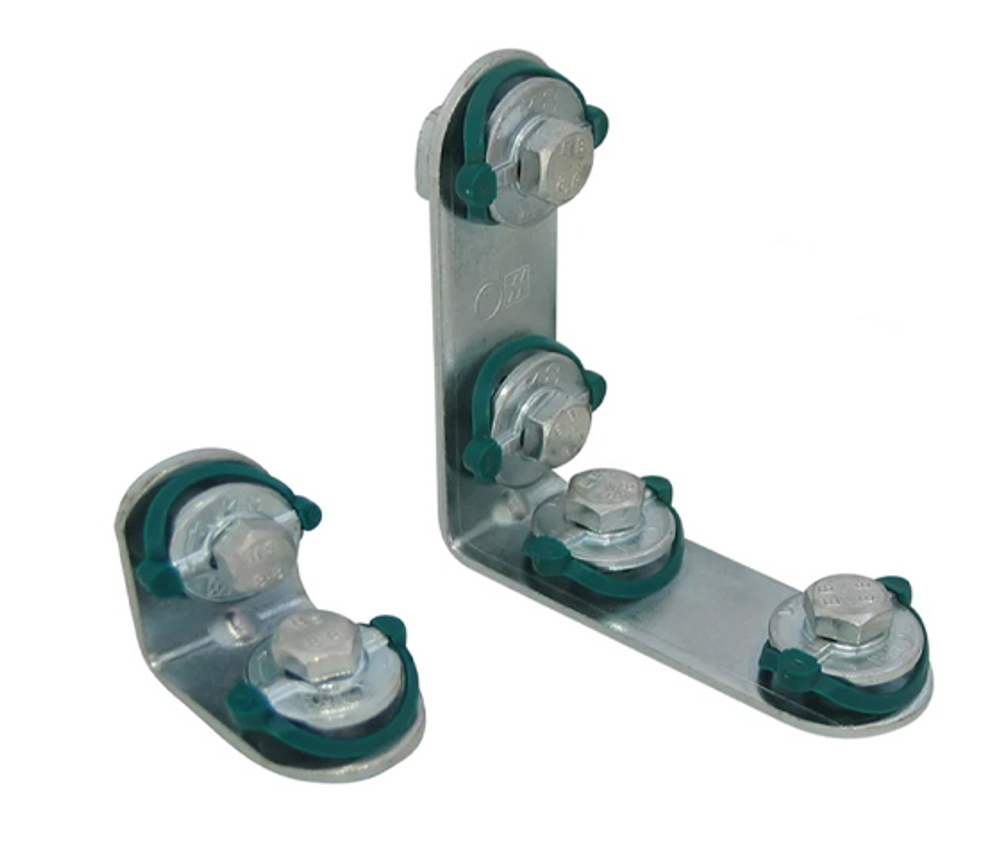 BIS RapidRail Уголок 90°, 2 отверстия, 2 монтажные гайки