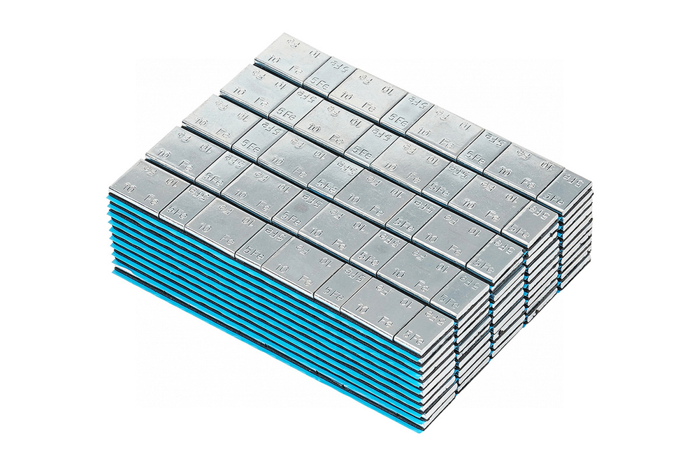 NORDBERG (W510FS4) Грузики самоклеящиеся (4х5 г+4х10 г, L=14 см) Fe квадратные, 50 лент