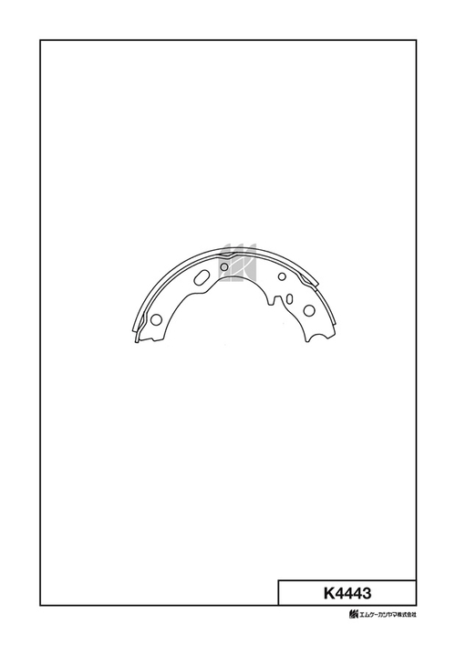 Барабанные тормозные колодки KASHIYAMA K4443