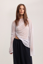 Лонгслив прозрачный