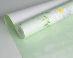 Обои бумажные Саратовская обойная фабрика Лужайка 775-04 0.53*10м