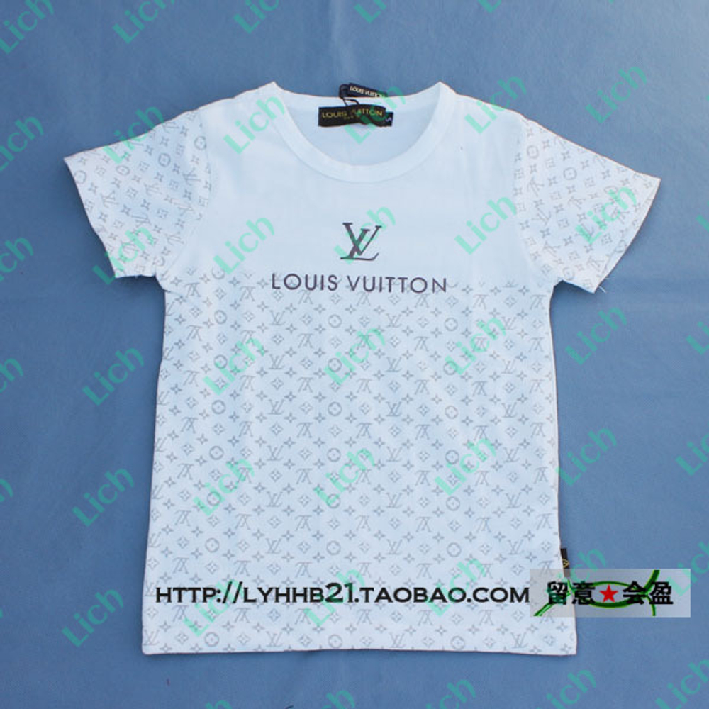 Футболка детская с логотипами и надписью