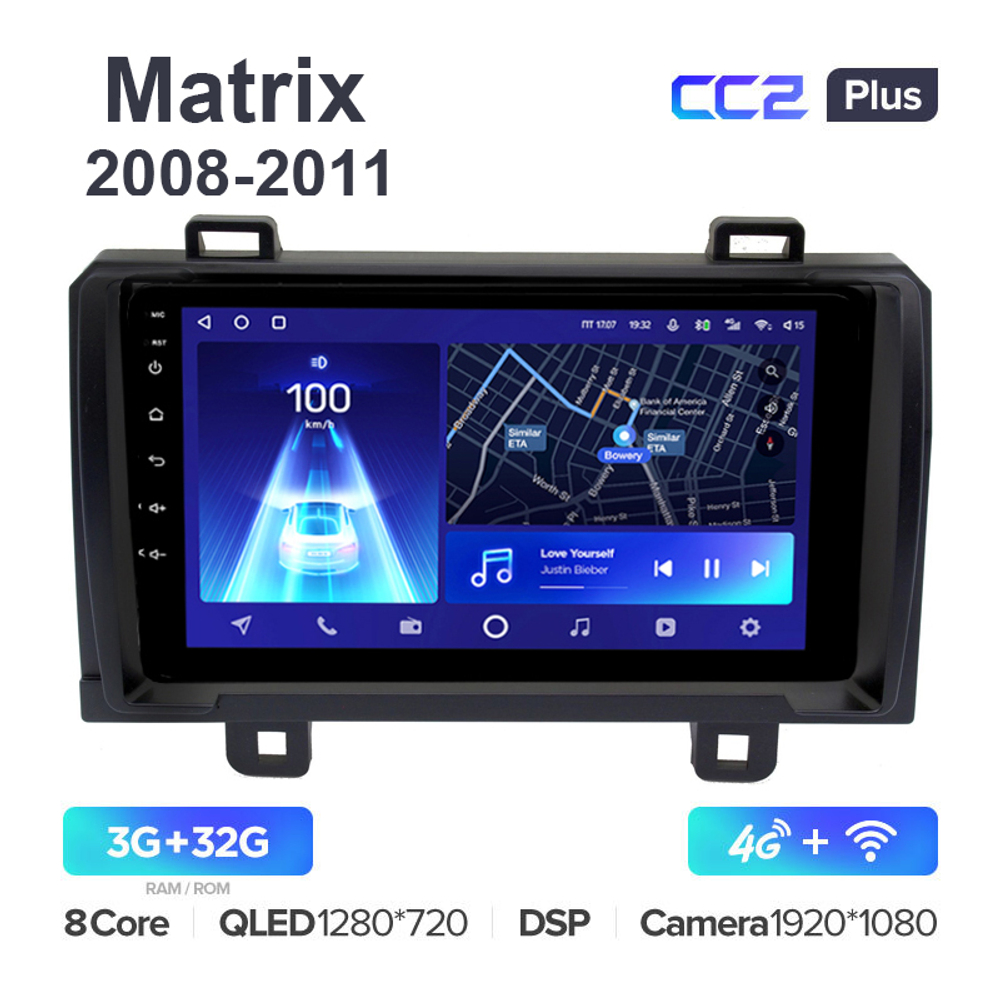 Teyes CC2 Plus 9"для Toyota Matrix 2008-2011