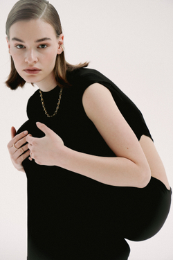 Колье-колючая проволока, золото