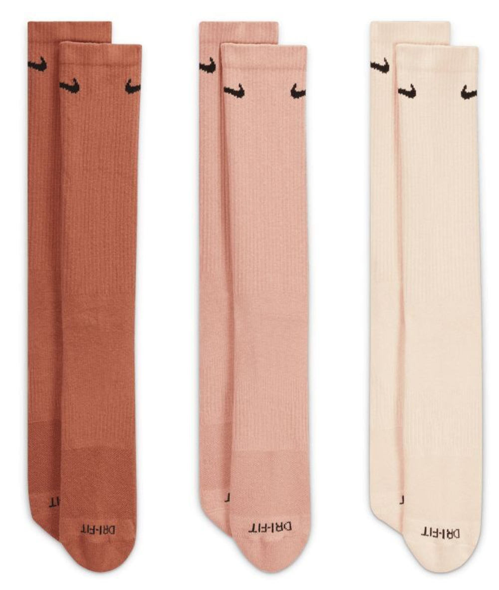 Теннисные носки Nike Everyday Plus Cushioned Training Crew Socks 3P - разноцветный