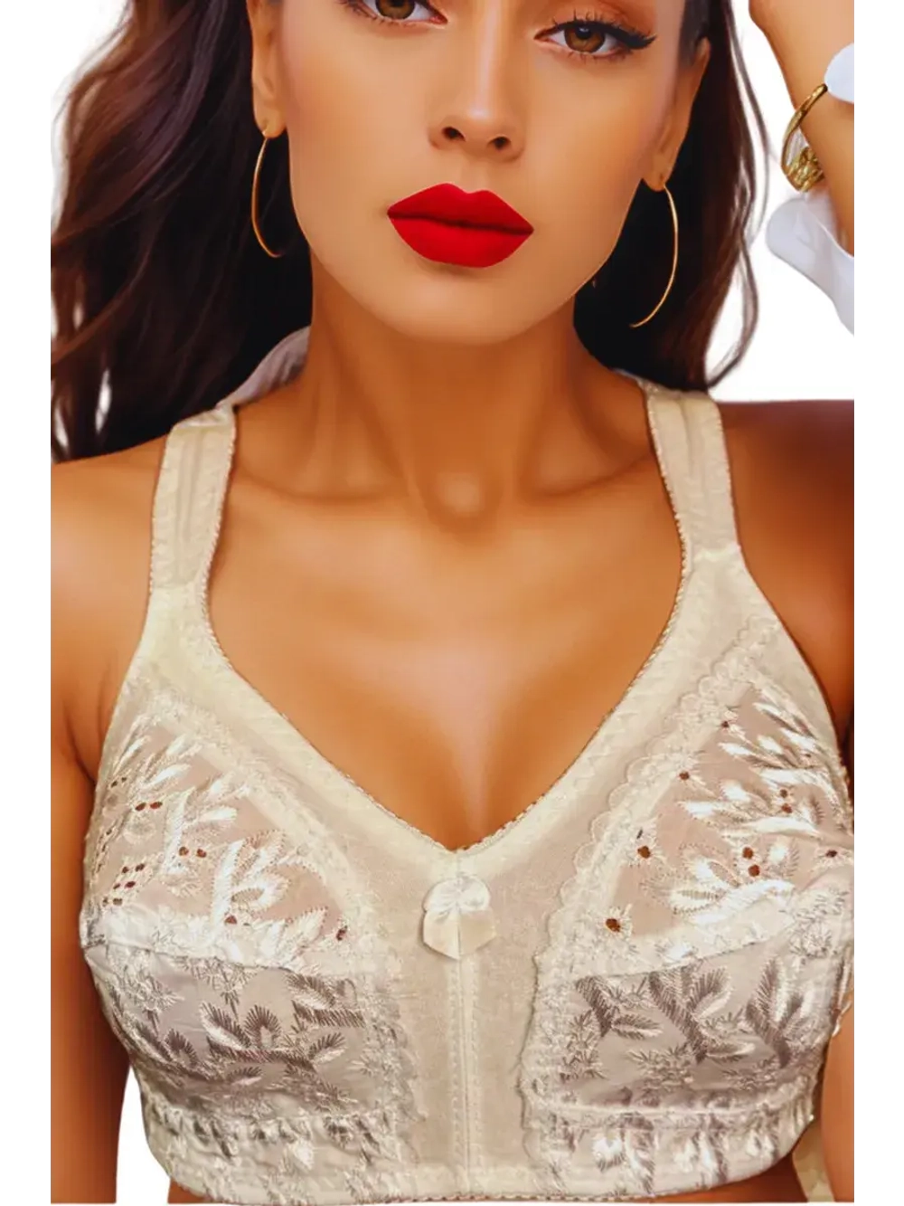 Франзуская модель бюстгальтера без косточек большие размеры