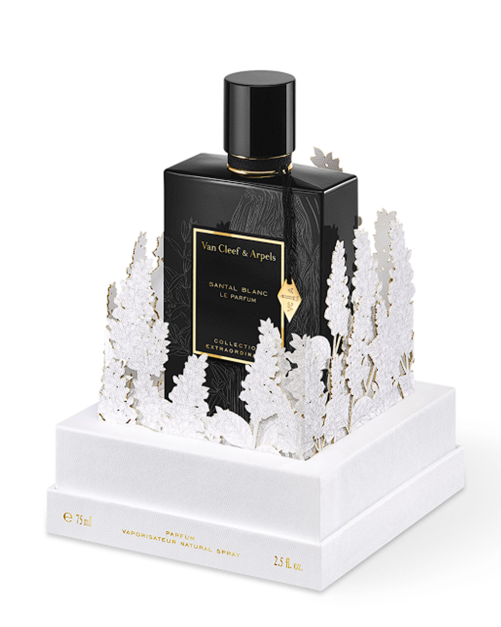 Santal Blanc Le Parfum Van Cleef & Arpels 75ml (Коробка парфюма без слюды, парфюм новый, распаковка для фото)