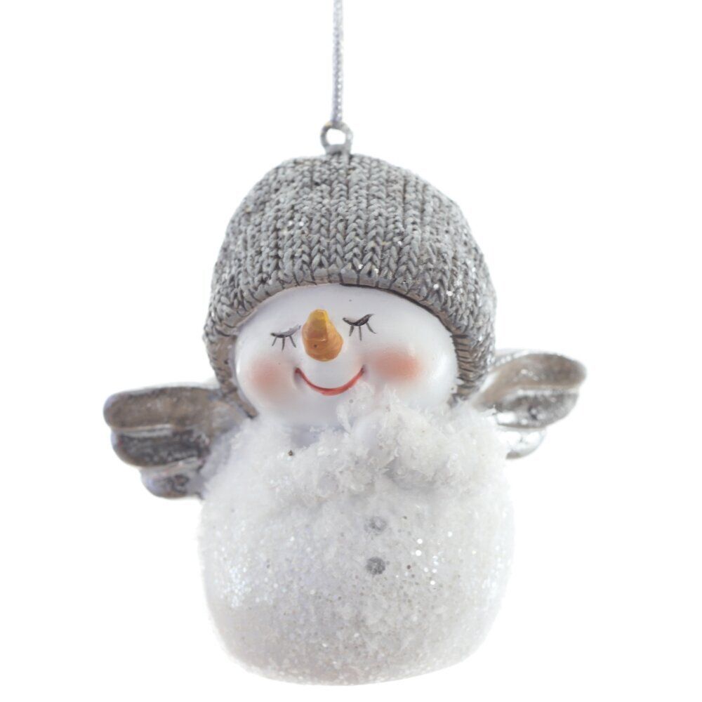 GAEM Фигурка декоративная подвесная "Снеговик", L5,5 W4,5 H7,5 см, 2в.