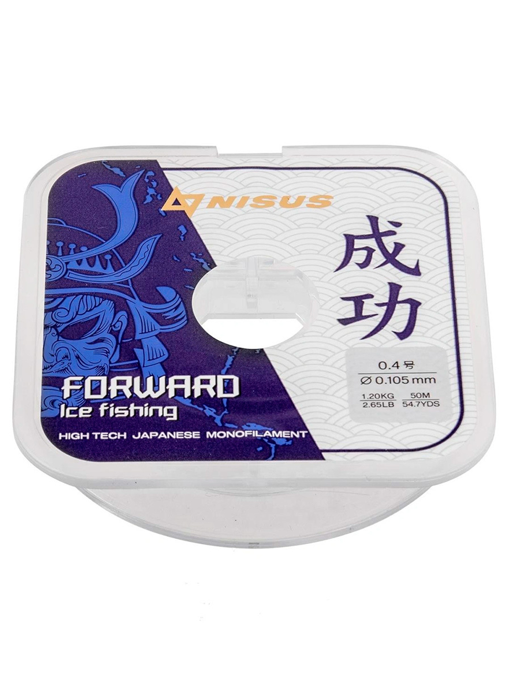 Леска для рыбалки Nisus FORWARD ICE FISHING Nylon Transparent 0,074mm/50m (N-FIF-0.074-50)