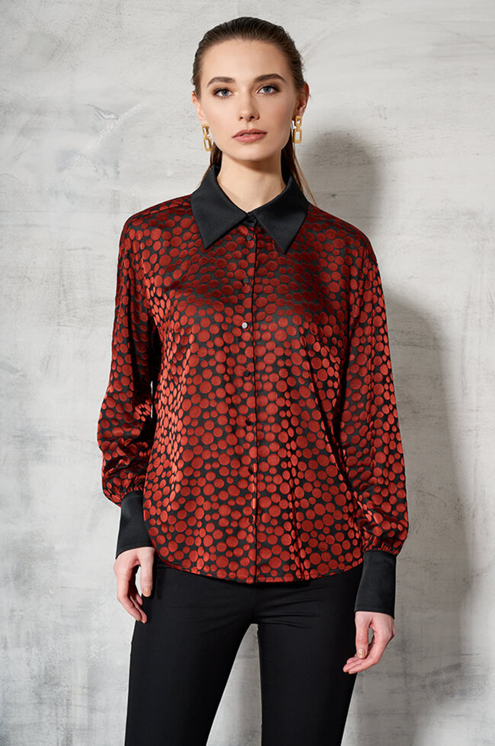 22529 Блузка женская (бургунд)