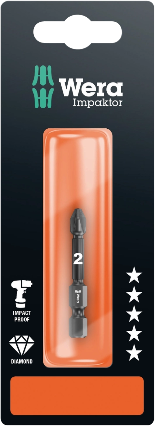 Бита ударная крестовая Pozidriv 855/4 IMP DC SB 2x50 мм Wera 05073961001