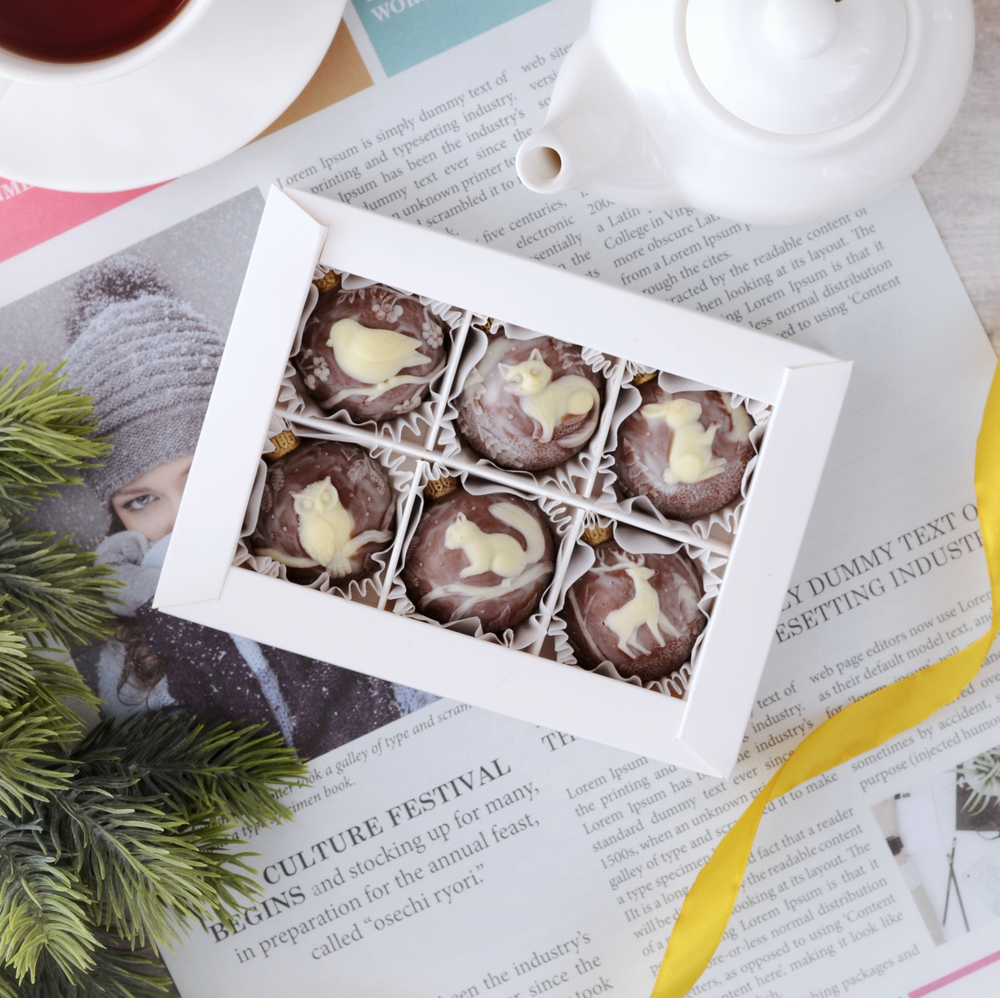 Набор "Новогодние шарики" с животными #2