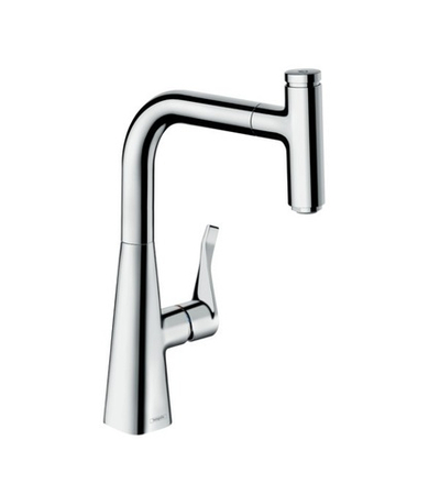 Смеситель 14857000 Hansgrohe Metris Select для кухни 240 с выдвижным изливом