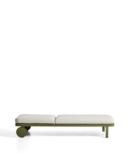 Шезлонг Kionia из зеленого алюминия