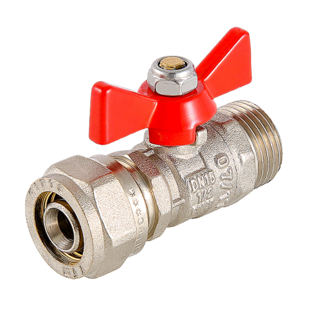 Кран шар. для м/п трубы 1/2'' х 16 нар/ц VALTEC VT.341.N.1604