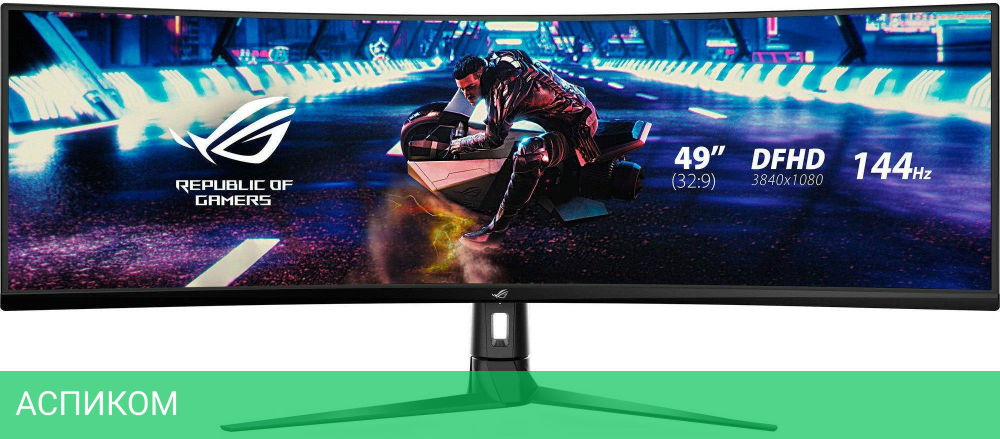 Монитор Asus ROG Strix XG49VQ черный (90LM04H0-B01170)