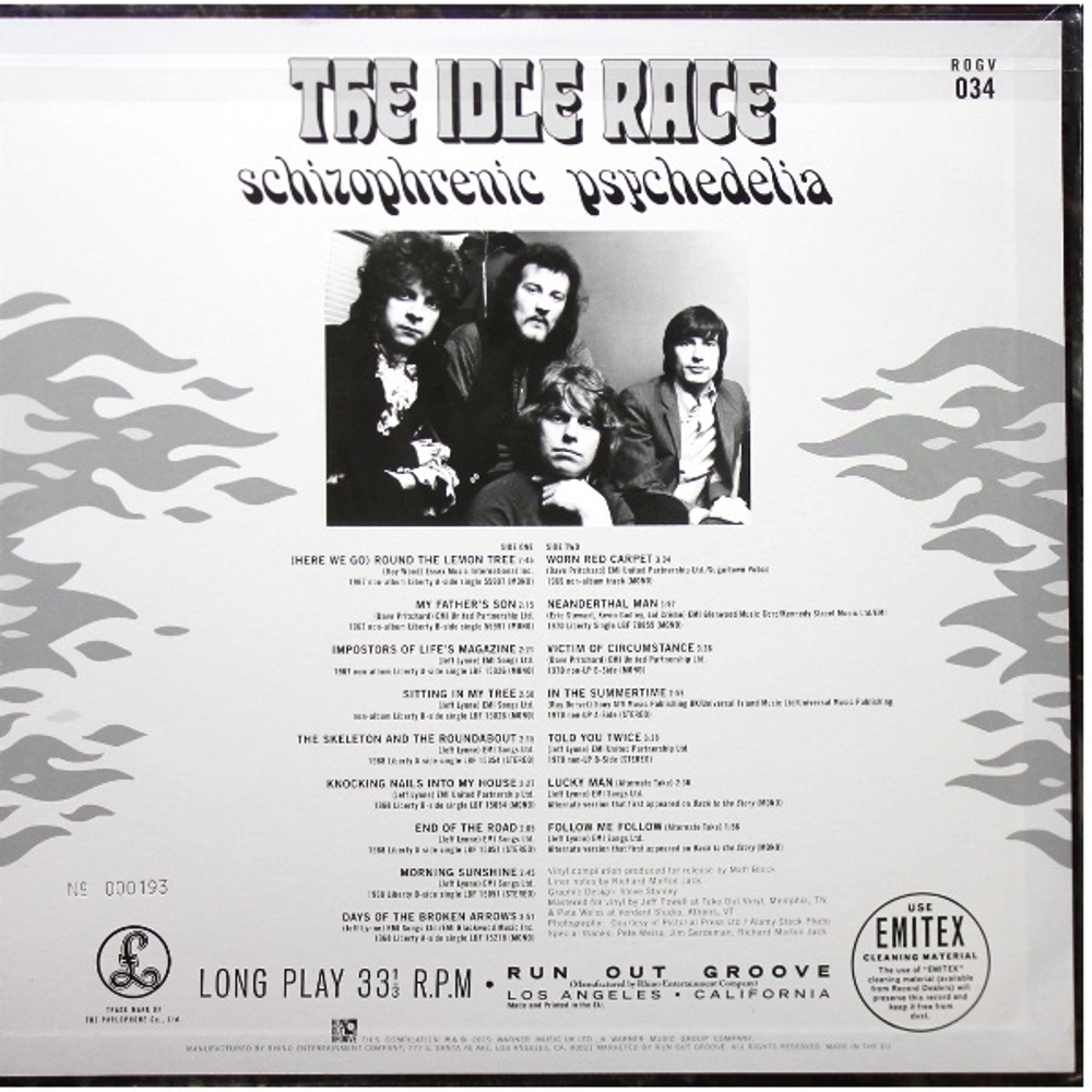 The Idle Race / Schizophrenic Psychedelia (Limited Edition)(Clear Vinyl)(LP)