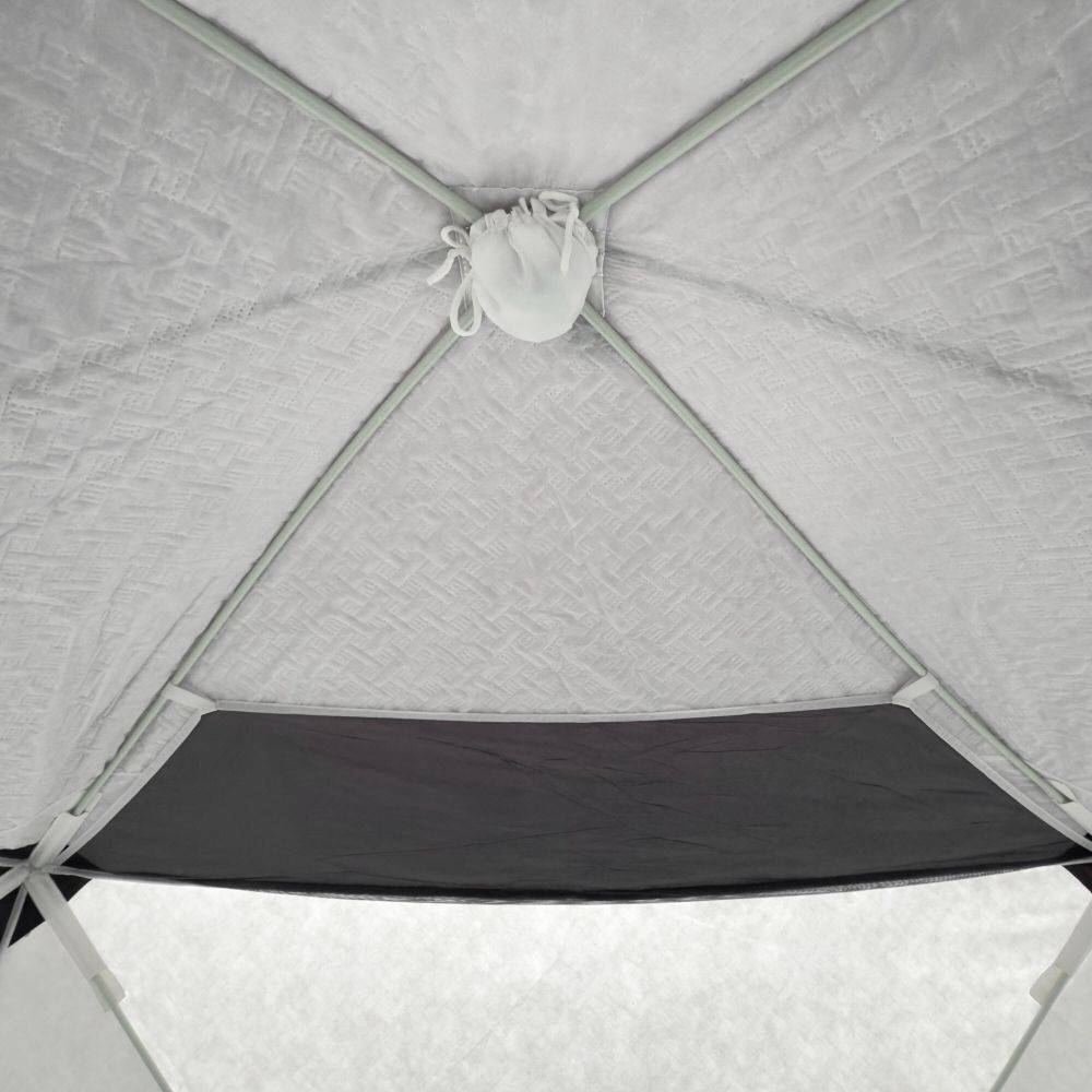 Палатка зимняя куб СЛЕДОПЫТ &quot;Premium&quot; 1,8х1,8 м, S по полу 3,2 кв.м, 3 слоя, цв. Arctic Camo/Серый