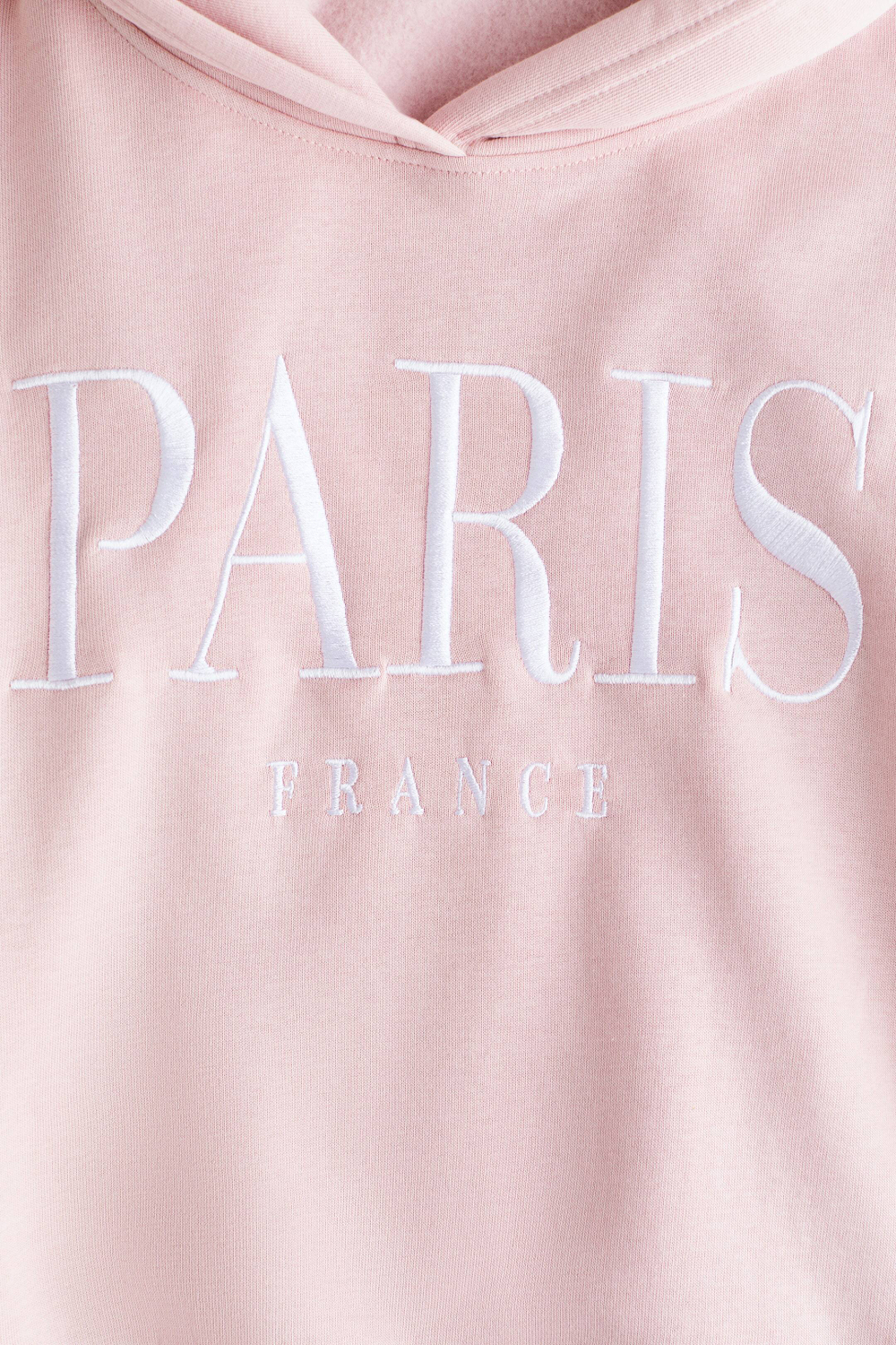 H&M Толстовка с капюшоном и принтом, светло-розовый