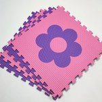 Мягкий пол "Цветочки" 500x500x10 мм 45 шор