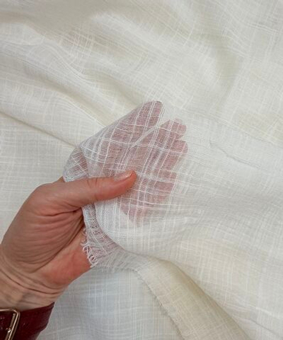 Ткань Лен 100% марлевка (Италия) ш-145см. 1 м