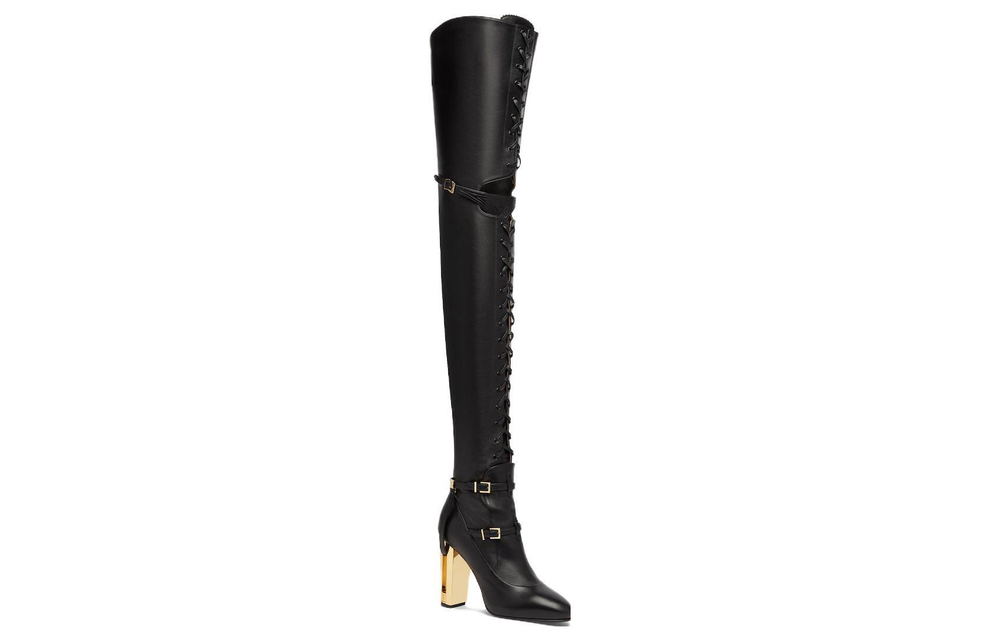 FENDI Over the knee Boots Women"s Black