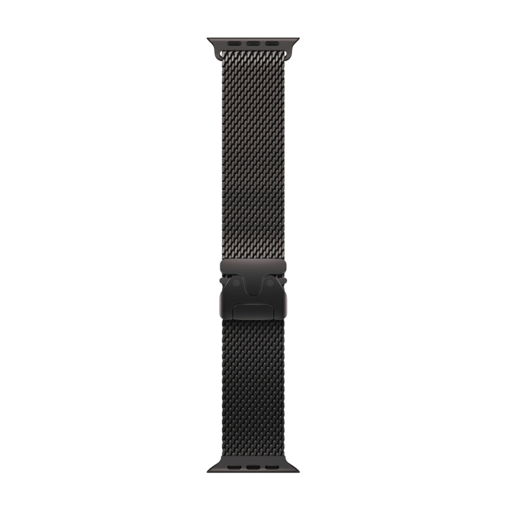 Часы Apple Watch Ultra 2 GPS + Cellular, 49 мм, титан чёрного цвета, миланский сетчатый браслет (2024)