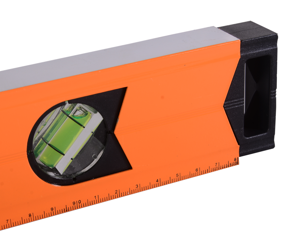 Уровень алюминиевый «Усиленный» 1000мм 3 глазка фрезерованный Вихрь