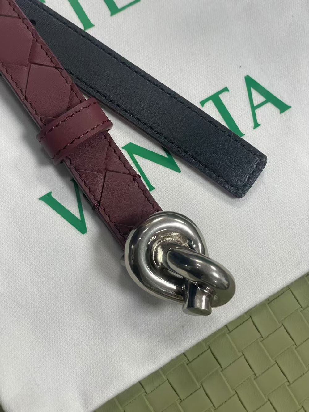 Ремень с плетением Intercciato