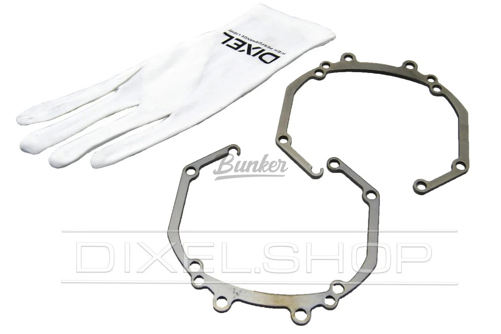 Комплект переходных рамок для замены Land Rover Freelander II 2006-2014, под линзы Hella R, Koito Q5