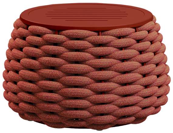 Уличный пуф-столик Pouf Ø67х40 см, терракотовый