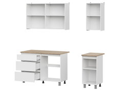 Кухня «Денвер» Белая 160 см