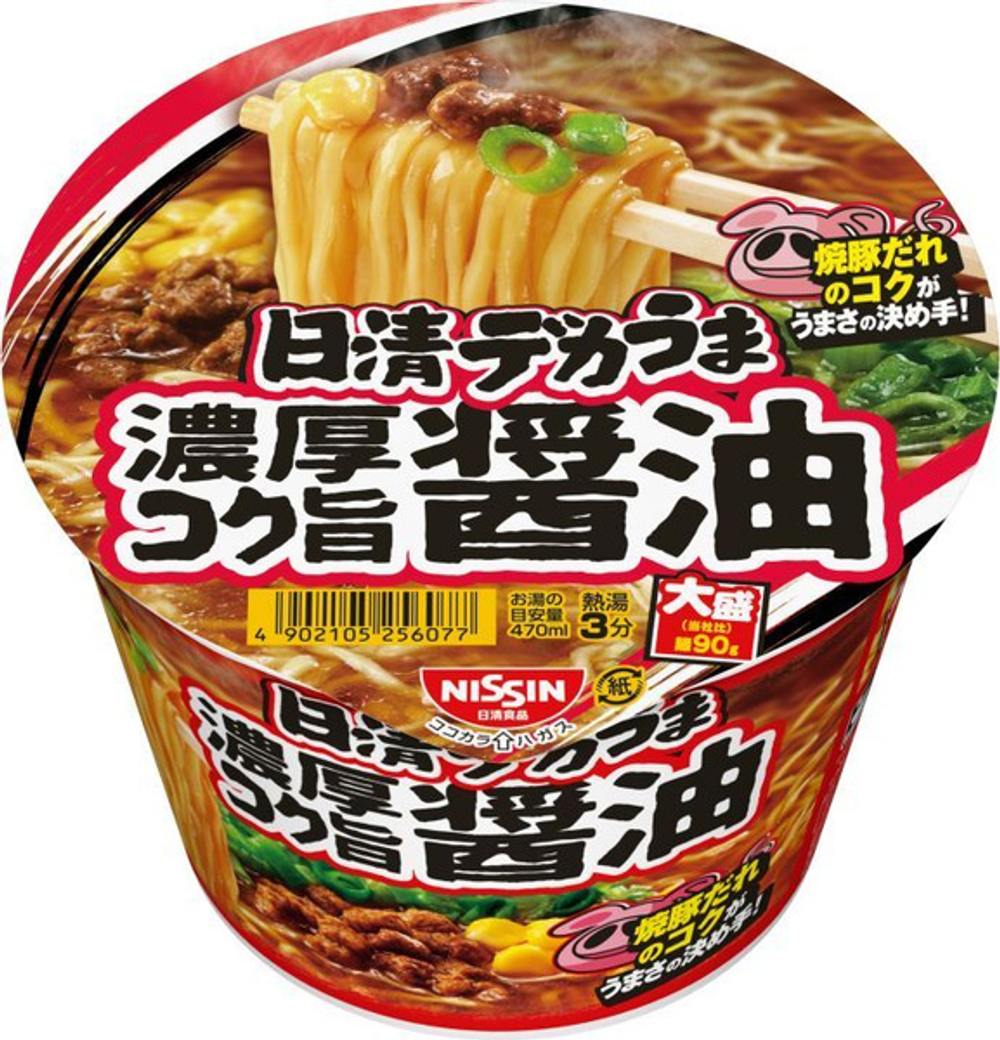 Лапша Nissin со свининой и соевым соусом, 116 гр