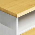 Комод 139х38х84, Тэа, с 9 ящиками для вещей и полкой Тэа, массив сосны, 9 ящиков / белый, бейц, Dipriz