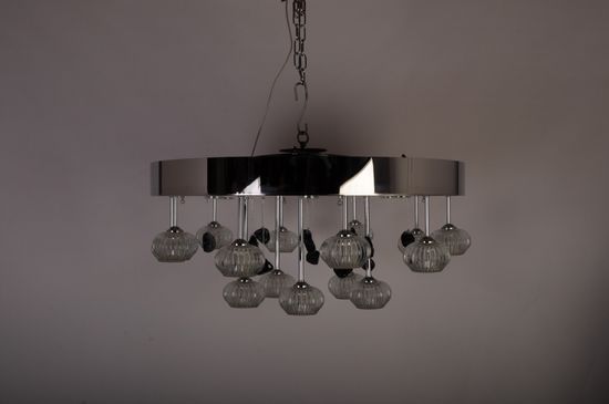 Люстра потолочная MANNE PL.7447-15+6(CR) d80