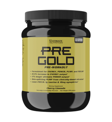 Ultimate Nutrition Pre Gold Pre-Workout 250 gr , Предтренировочный комплекс