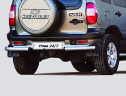 Защита заднего бампера «Уголки», Chevrolet Niva (- 03.2009)