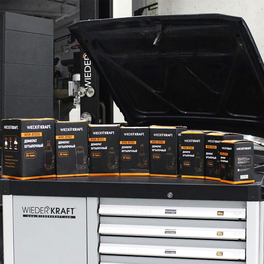 WDK-81080 Домкрат бутылочный, г/п 8 т, 200-380 мм