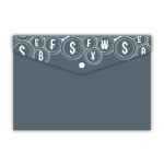 Папка для карт и визиток пластиковая 10.5х7.4 см "Серый" (Феникс+)