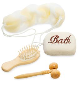 BT-19 Набор для бани с массажером и расческой «Сердце»