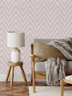 Обои Метро, геометрия бежево-сиреневая (арт. 1773-63)