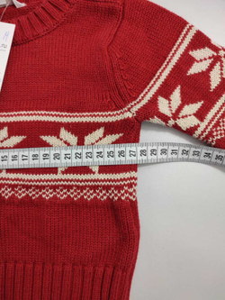 Джемпер с орнаментом на 9/12 месяцев