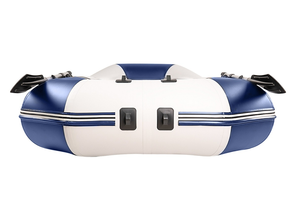 YACHTMAN-280 МНД НАДУВНОЕ ДНО (Яхтман) белый-синий (лодка ПВХ с усилением)