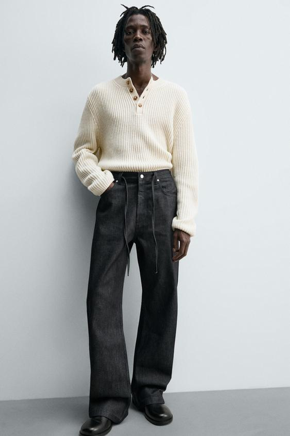 ZARA ДЖИНСЫ RELAXED FLARE FIT, ИНДИГО