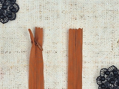 Молнии потайные, L 75 см, св. коричневый