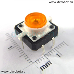 LED Кнопка - Желтый