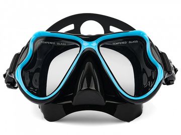 Набор маска+трубка в сумке Sargan Сонора-М прозрачный/светло-бирюзовый