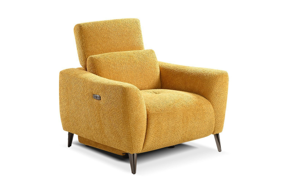 Кресло-реклайнер Lafayette желтое